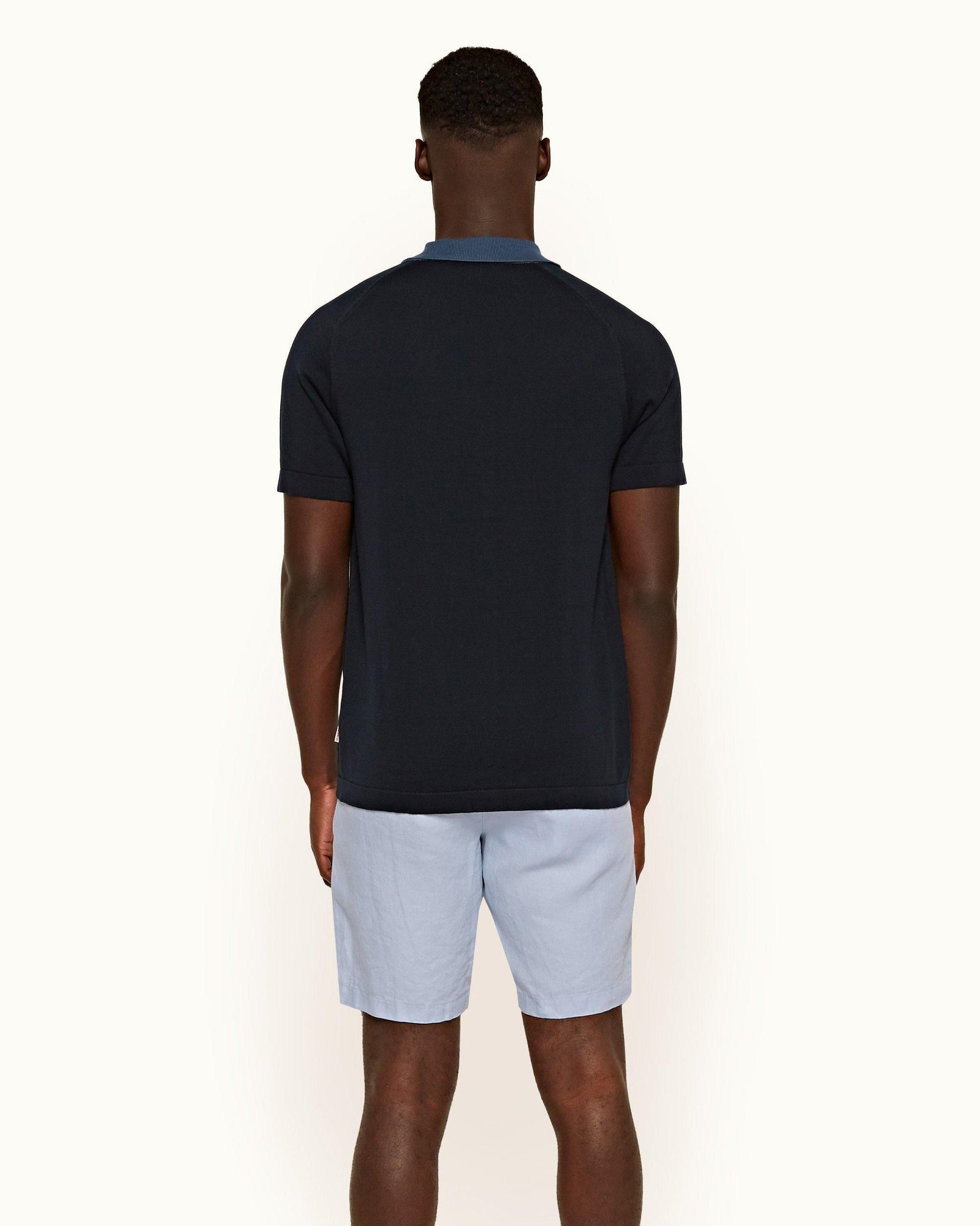 Norwich Linen Light Blue Tailored Fit Linen Blend Shorts | Light Blue