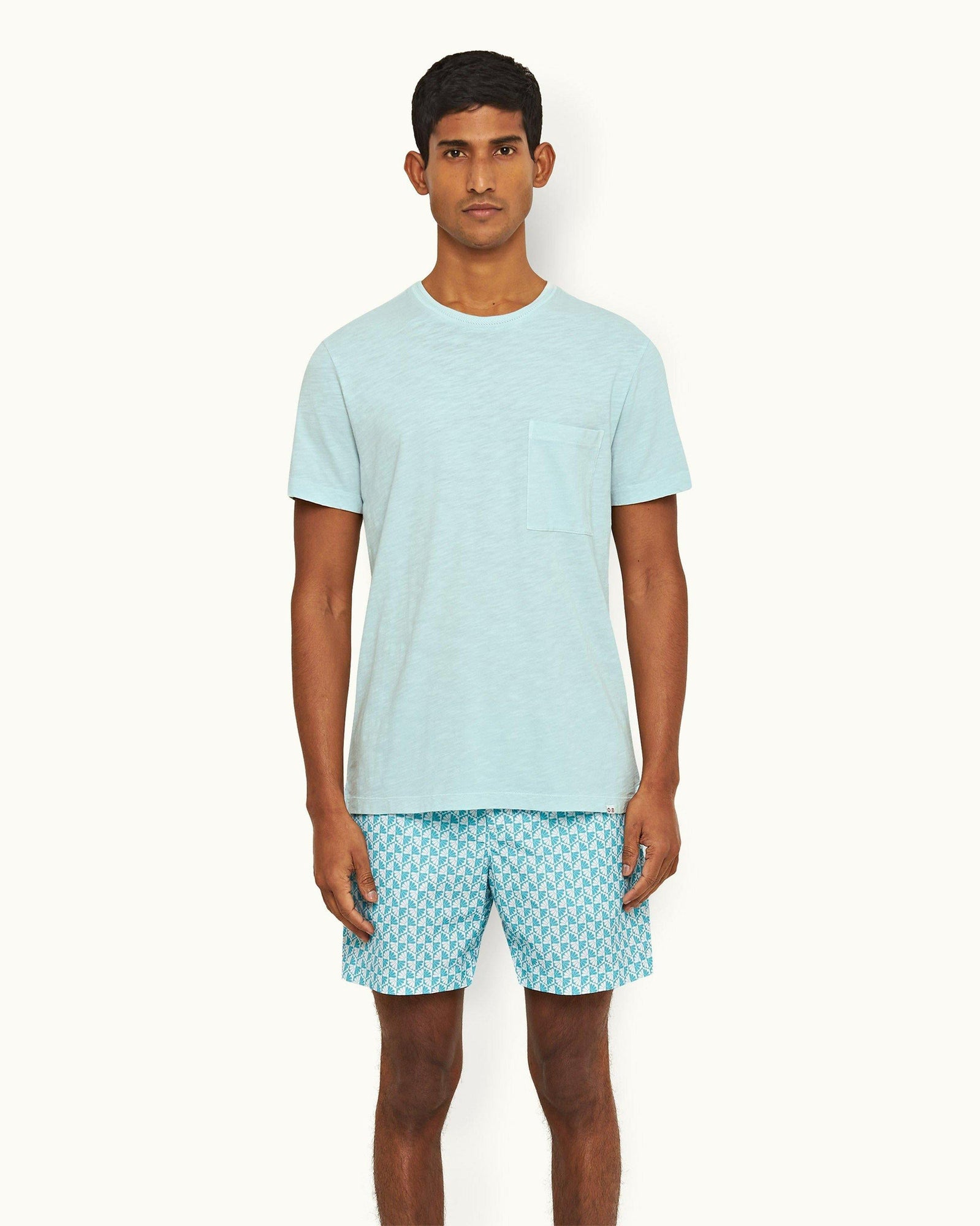 Clear Sky Classic Fit Garment-Dye Organic Cotton T-shirt | Clear Sky