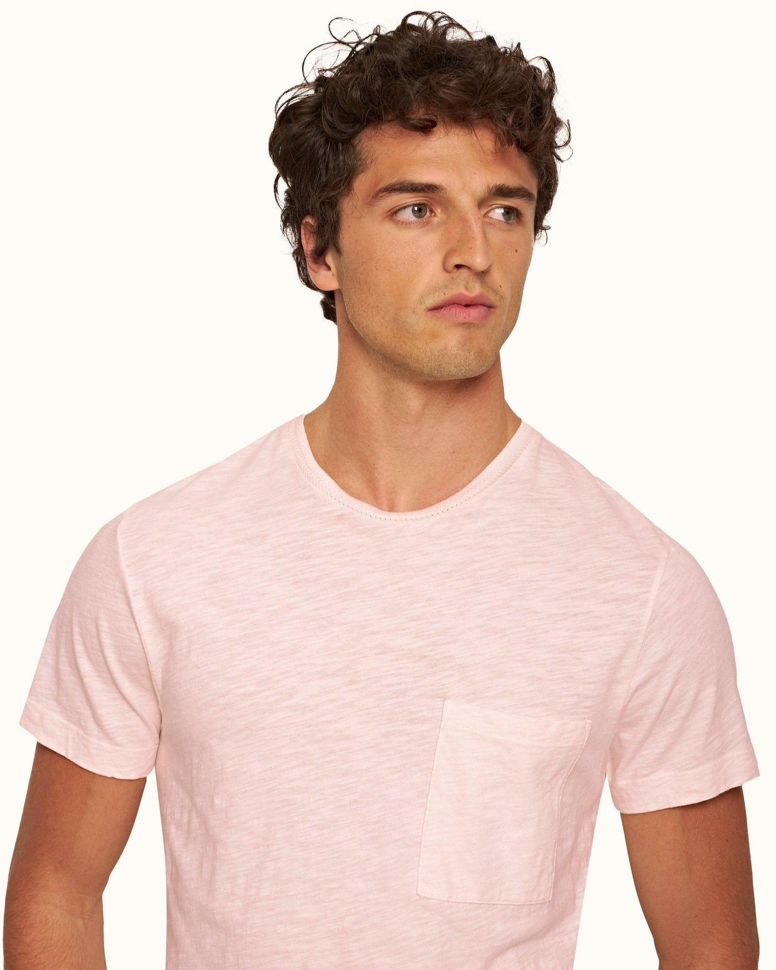 Ob Classic Tee Rose Classic Fit Crewneck Garment Dye Cotton T-shirt | Rose