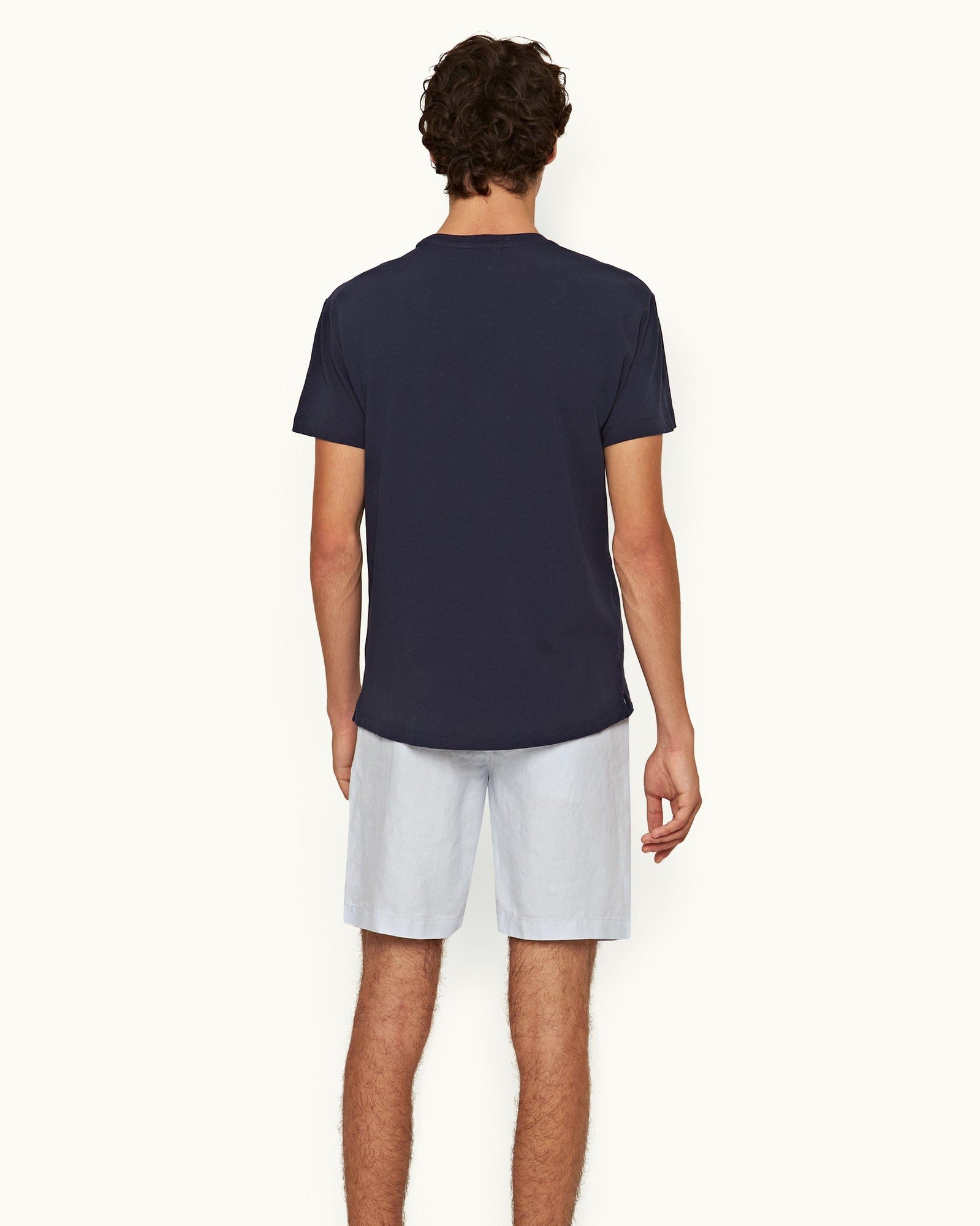 Ob Classic Tee Midnight Navy Embroidery Palm Tree Classic Fit T-shirt | Midnight Navy