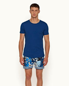 Ob-T Bleu Tailored Fit Crew Neck T-Shirt | Bleu