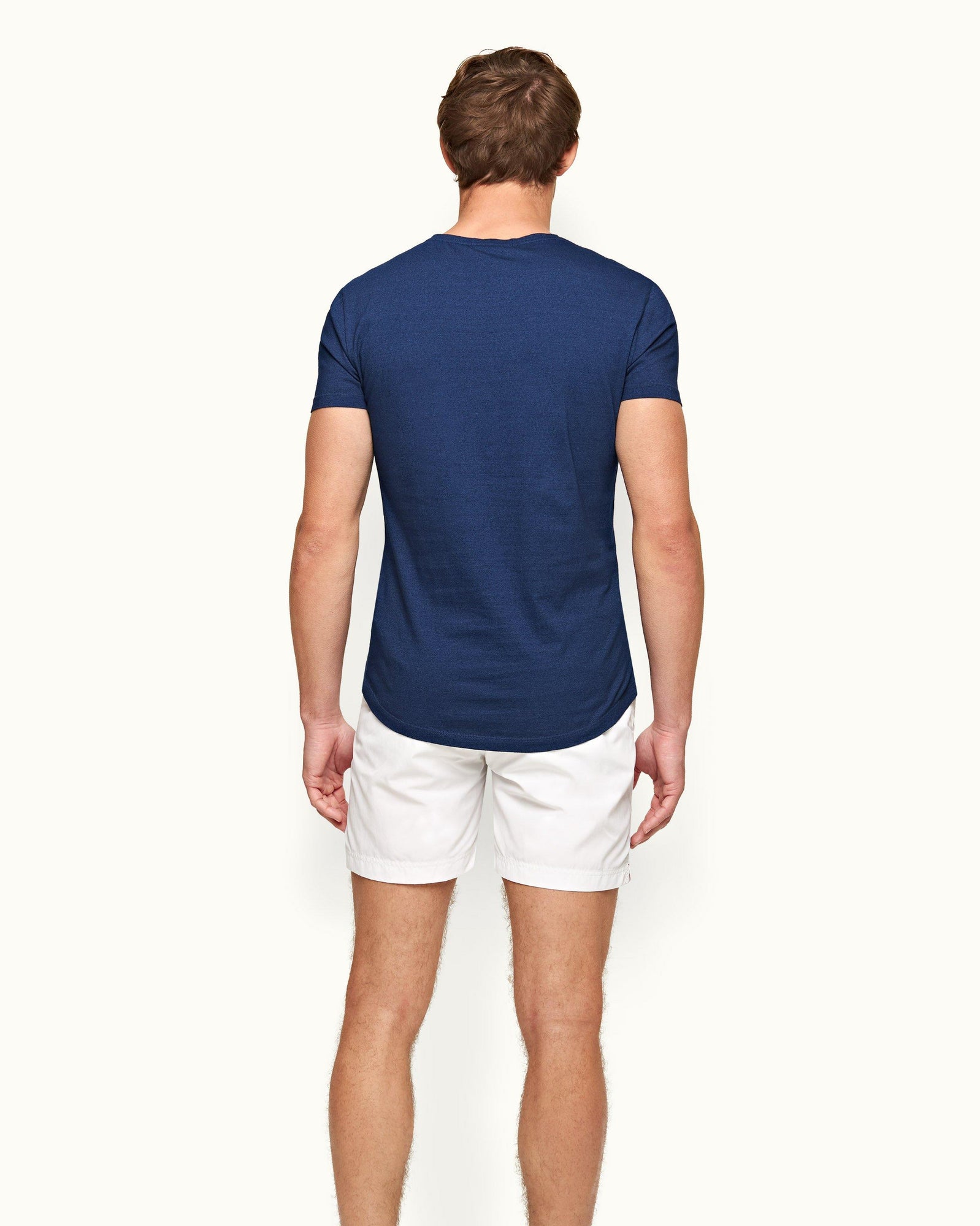 Ob-T Denim Tailored Fit Crew Neck T-Shirt | Denim Pigment