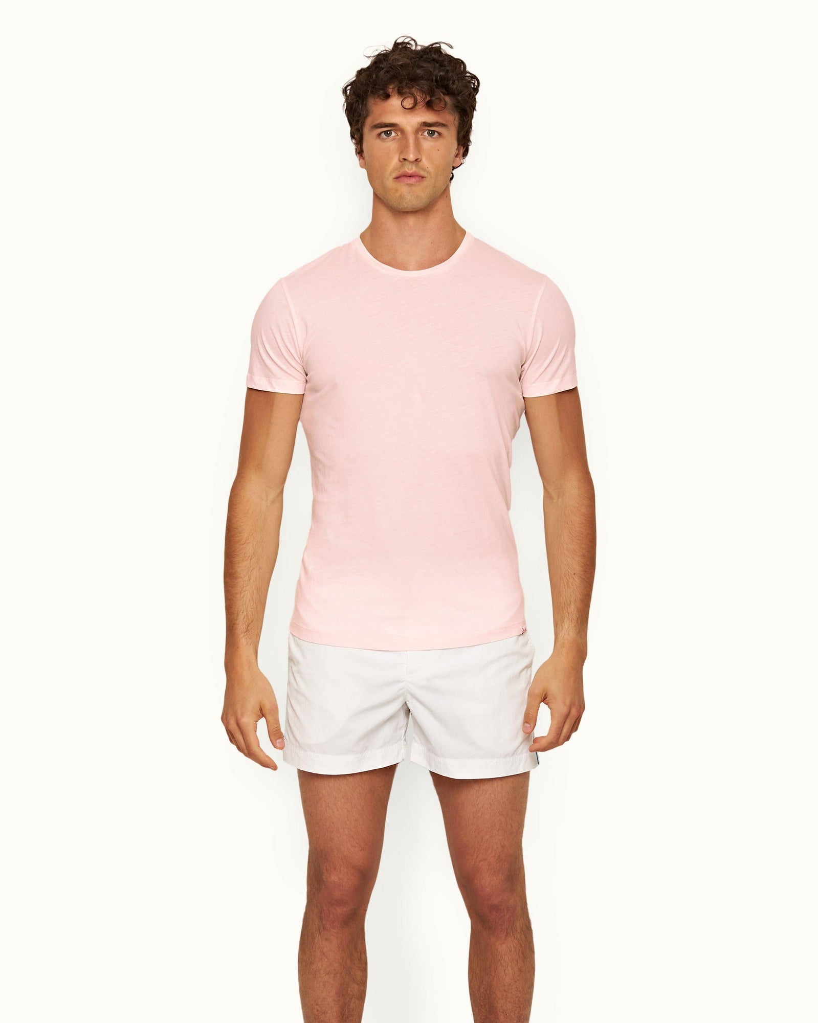Ob-T Rose Tailored Fit Crewneck Cotton T-shirt | Rose