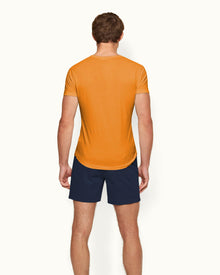 Ob-V Tailored Fit V-neck T-Shirt In Ember | Ember