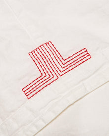 Sea Mist Classic Collar Overhead Mix Fabric Shirt | Sea Mist