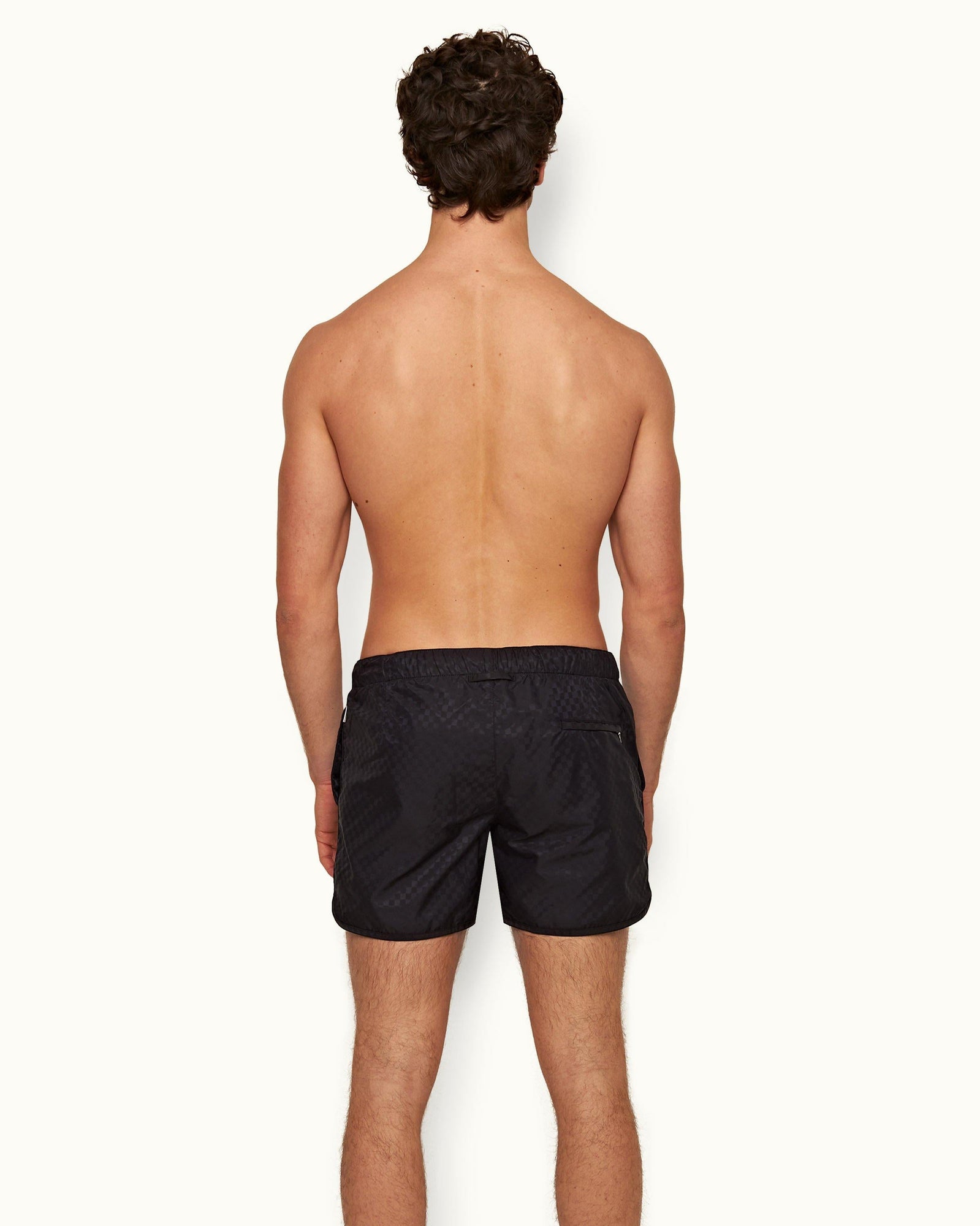 Night Iris Runner Checkerboard Shorter-Length Swim Shorts | Night Iris