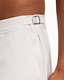 White Sand O.BUOY Shorter-Length Swim Shorts | White Sand