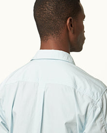 Powdered Sky Relaxed Fit Overhead Organic Cotton Shirt | Powdered Sky