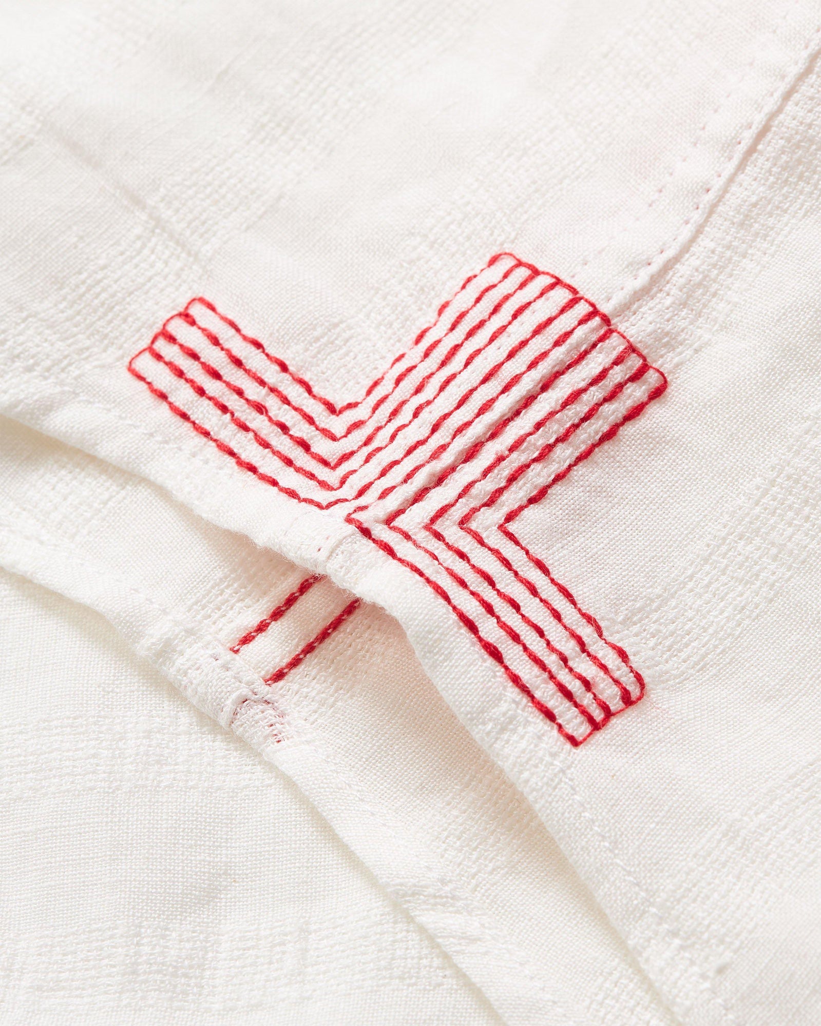 Linen Tonal Stripe Relaxed Fit Overhead Shirt Woven In Italy in Thasos Beach colour | Thasos Beach