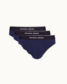 Slip Bright Navy 3 Pack Slip Briefs | Bright Navy