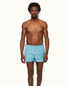 Springer Veranda/White Fern Shortest-Length Swim Shorts | Veranda/White