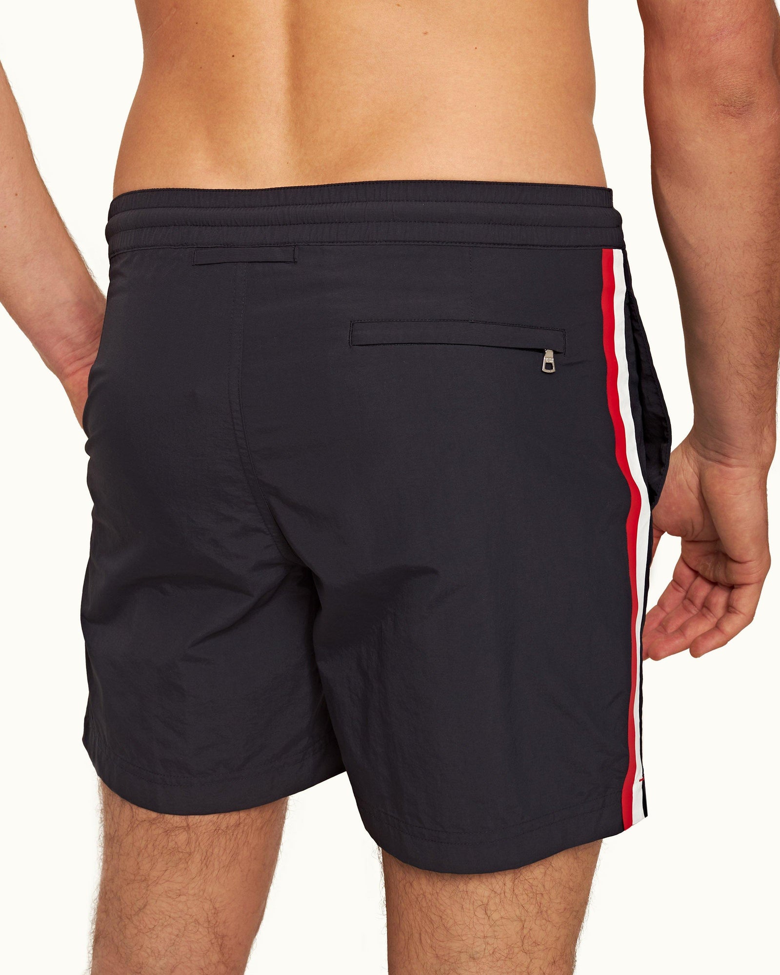 Standard Bonded Night Iris Mid-Length Bonded Drawcord Swim Shorts | Night Iris
