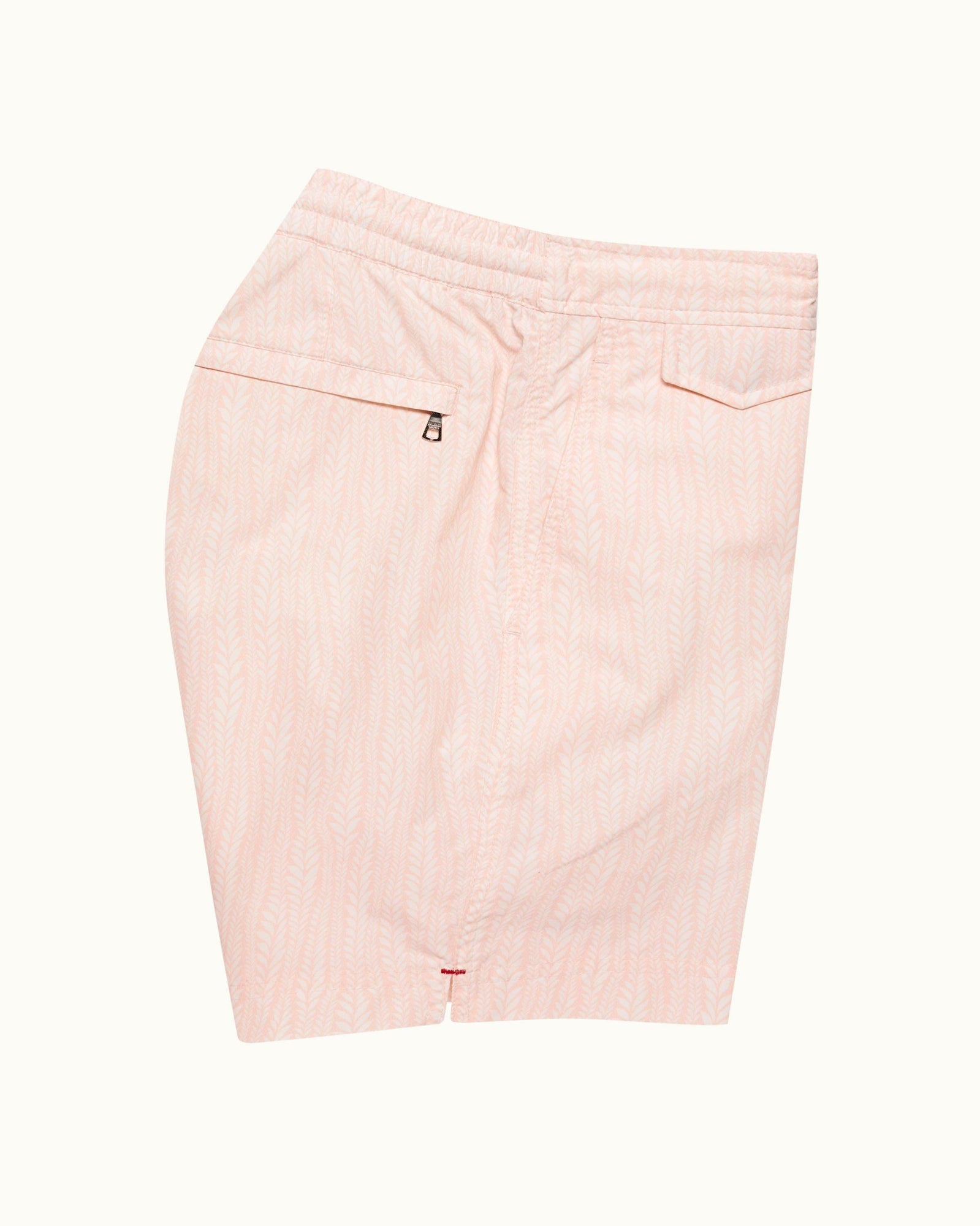 Standard Rose/White Fern Mid-Length Swim Shorts | Rose/White