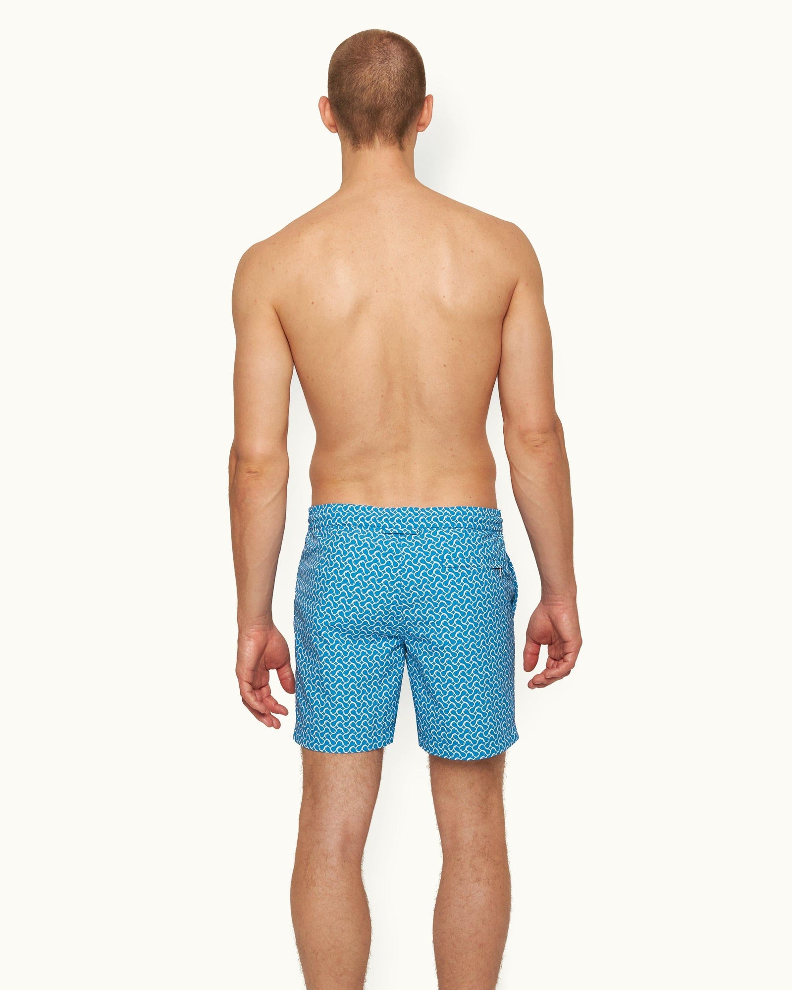 Standard Tidal Geometric Mid-Length Drawcord Swim Shorts | Tidal