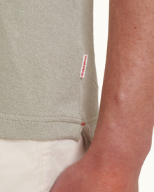 Cliff Grey Tailored Fit Towelling Resort Polo Shirt | Cliff Grey