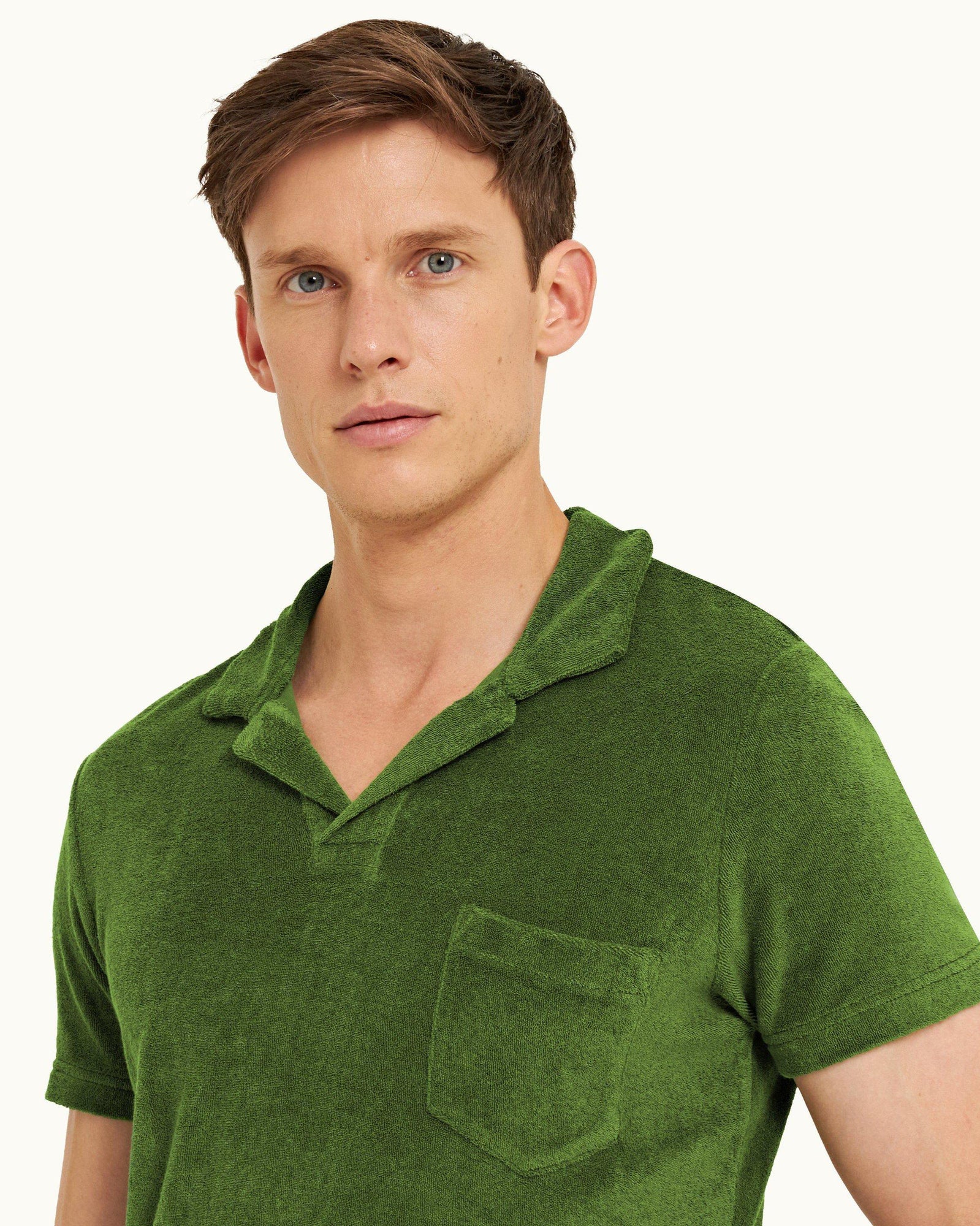 Terry Towelling Conifer Tailored Fit Towelling Resort Polo Shirt | Conifer