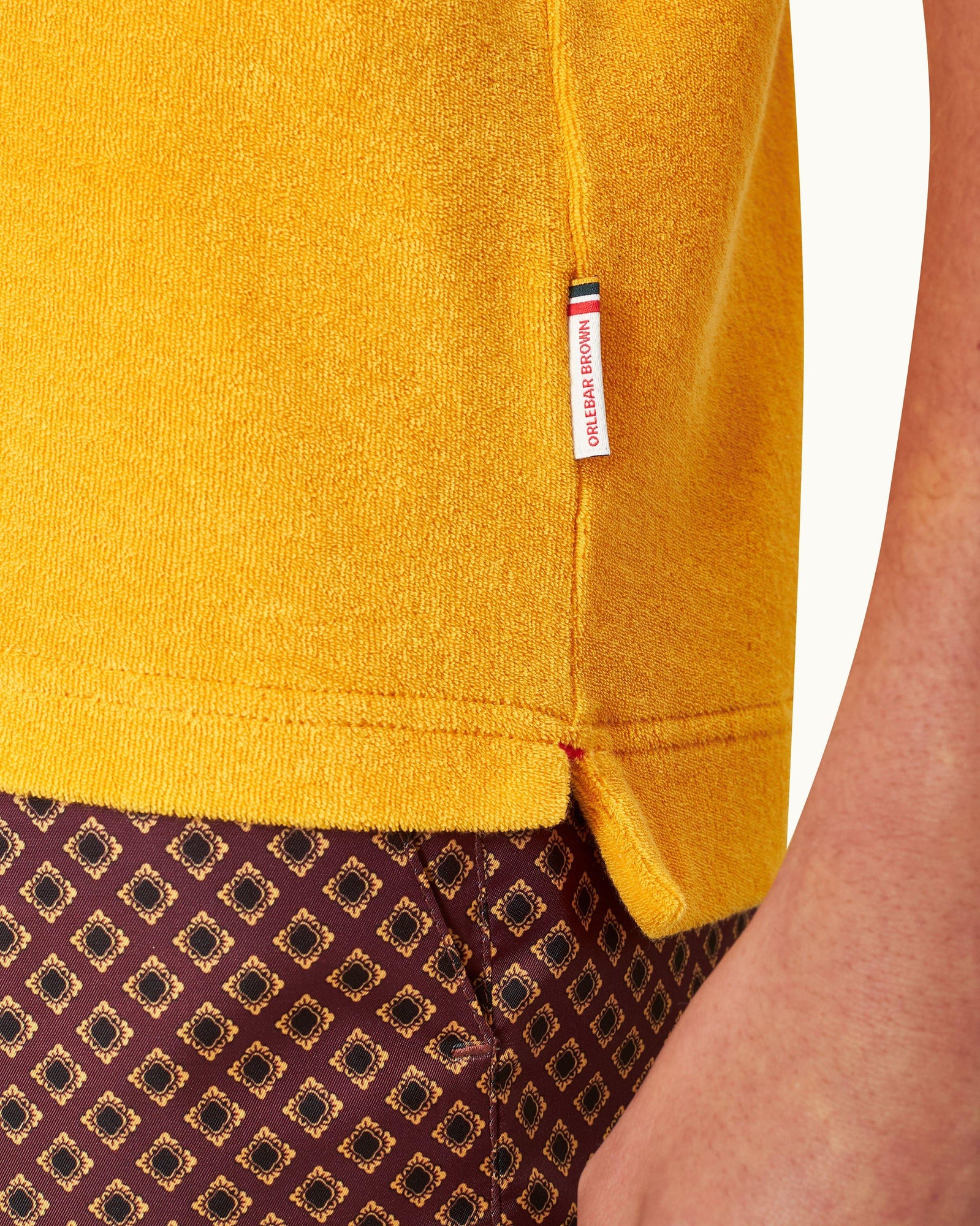 Mango Tailored Fit Organic Cotton Towelling Resort Polo Shirt | Mango