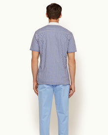 Thunderball Gingham Shirt 007 Blueprint/White Capri Collar Shirt | Blueprint/White