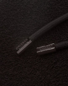 Trevone Classic Fit Stripe Seam Towelling Sweat Shorts | Black