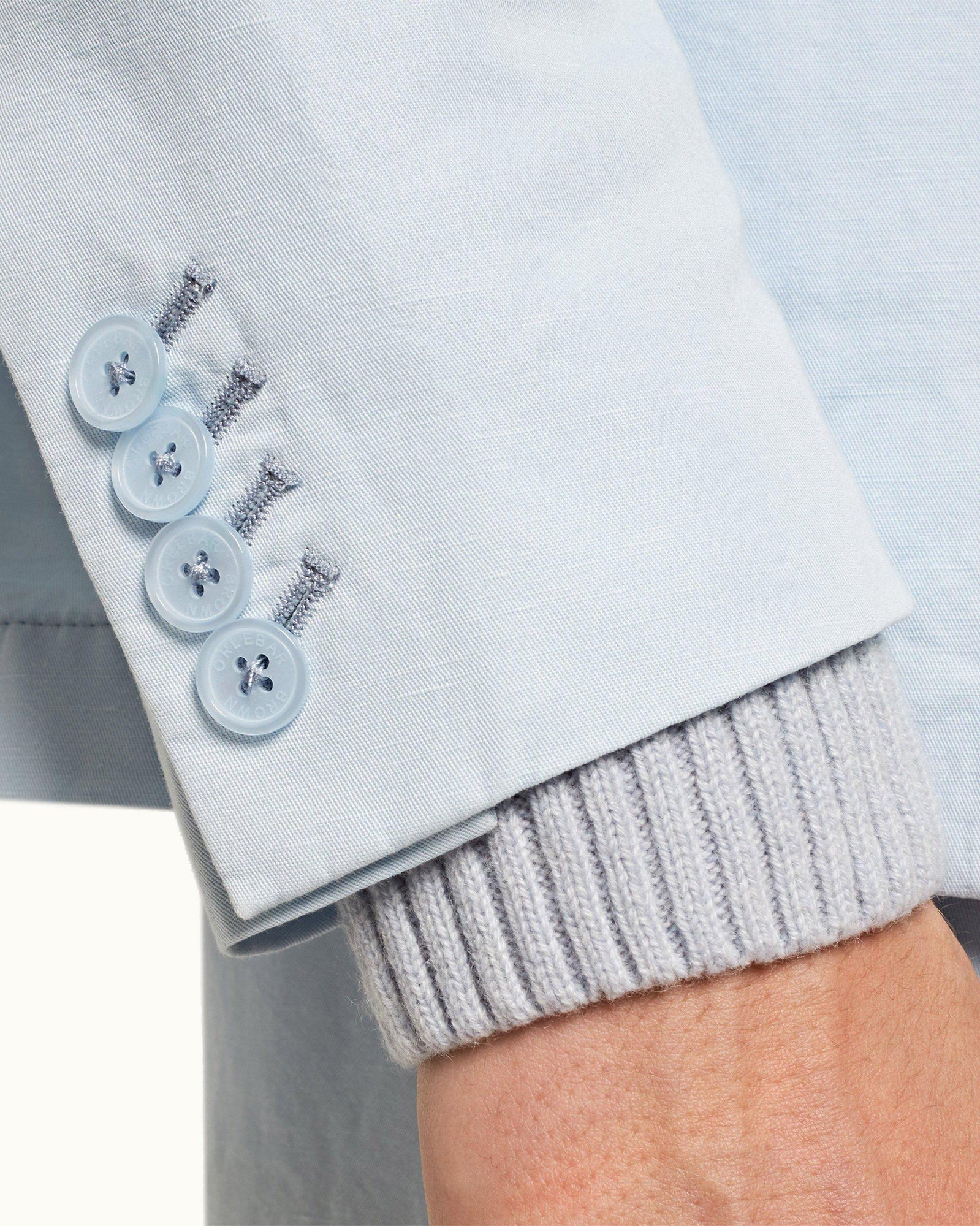Ice Blue Two-Button Blazer | Ice Blue