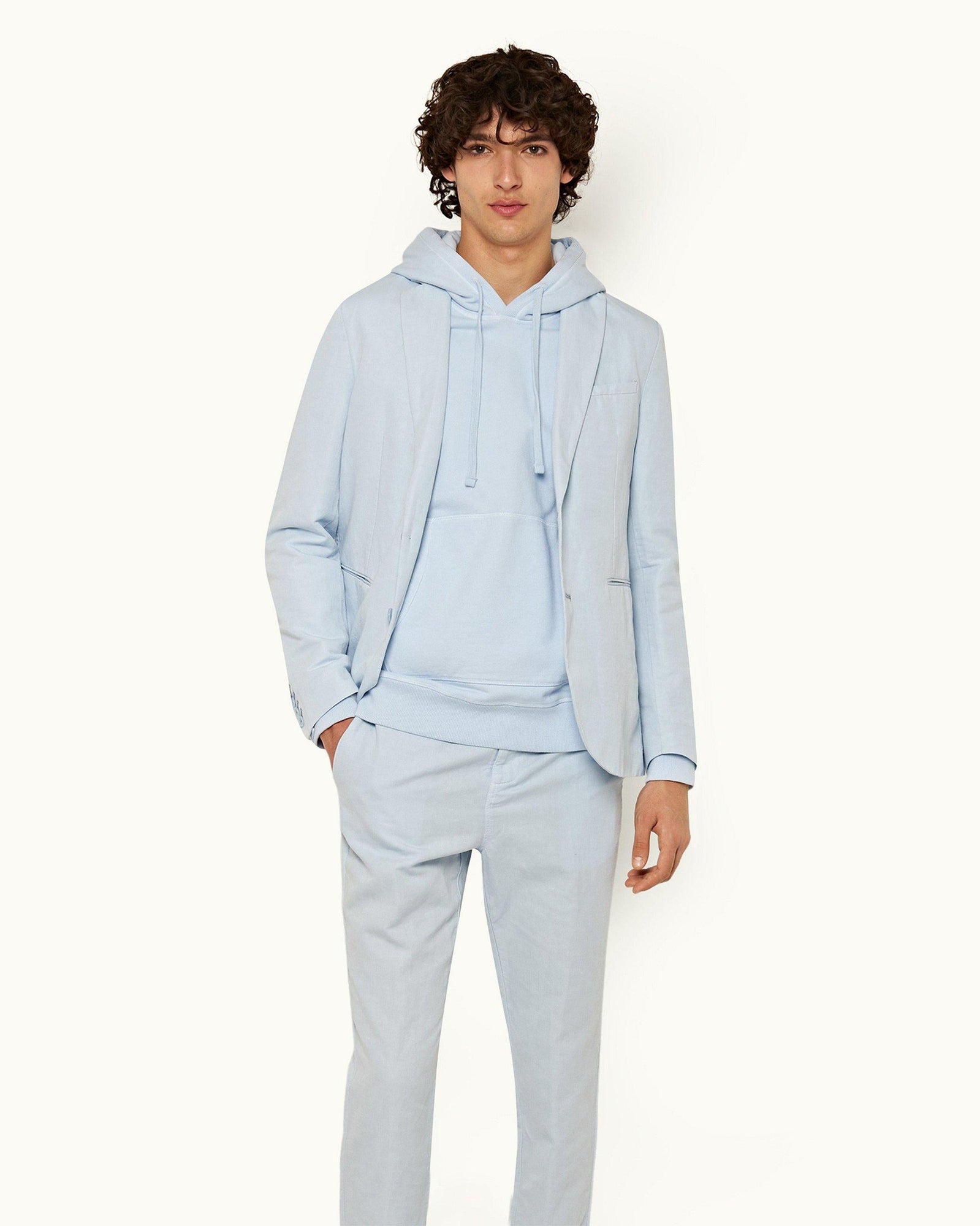 Ice Blue Two-Button Blazer | Ice Blue