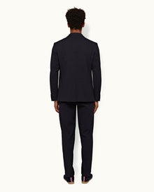 Ullock Seersucker Night Iris Seersucker Two-Button Blazer | Night Iris