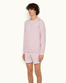 Conch Pink Garment Dye Organic Cotton Sweatshirt | Conch Pink