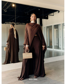 OVU Knit Cape | Coffee