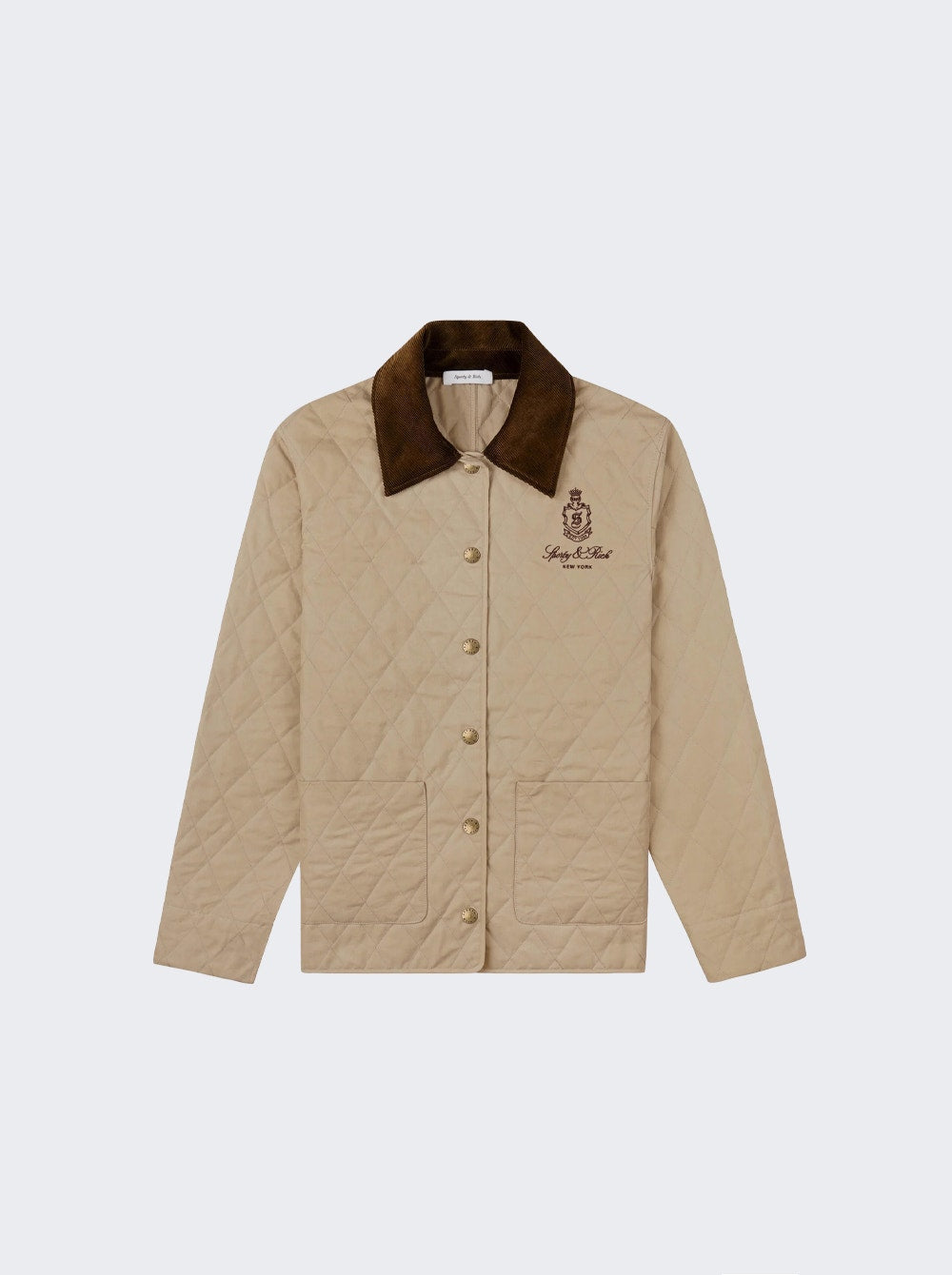 Women | Sporty & Rich | Vendome Quilted Jacket | Beige