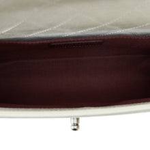 Chanel | Pre-Owned Old Medium Bicolor Shearling Boy Flap | White/Ivory