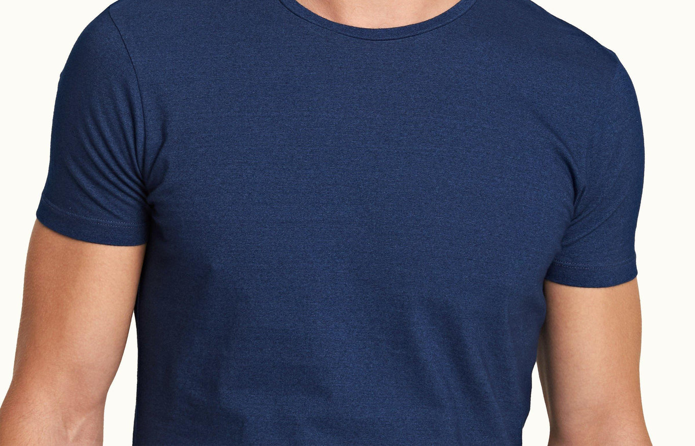 Ob-T Denim Tailored Fit Crew Neck T-Shirt | Denim Pigment