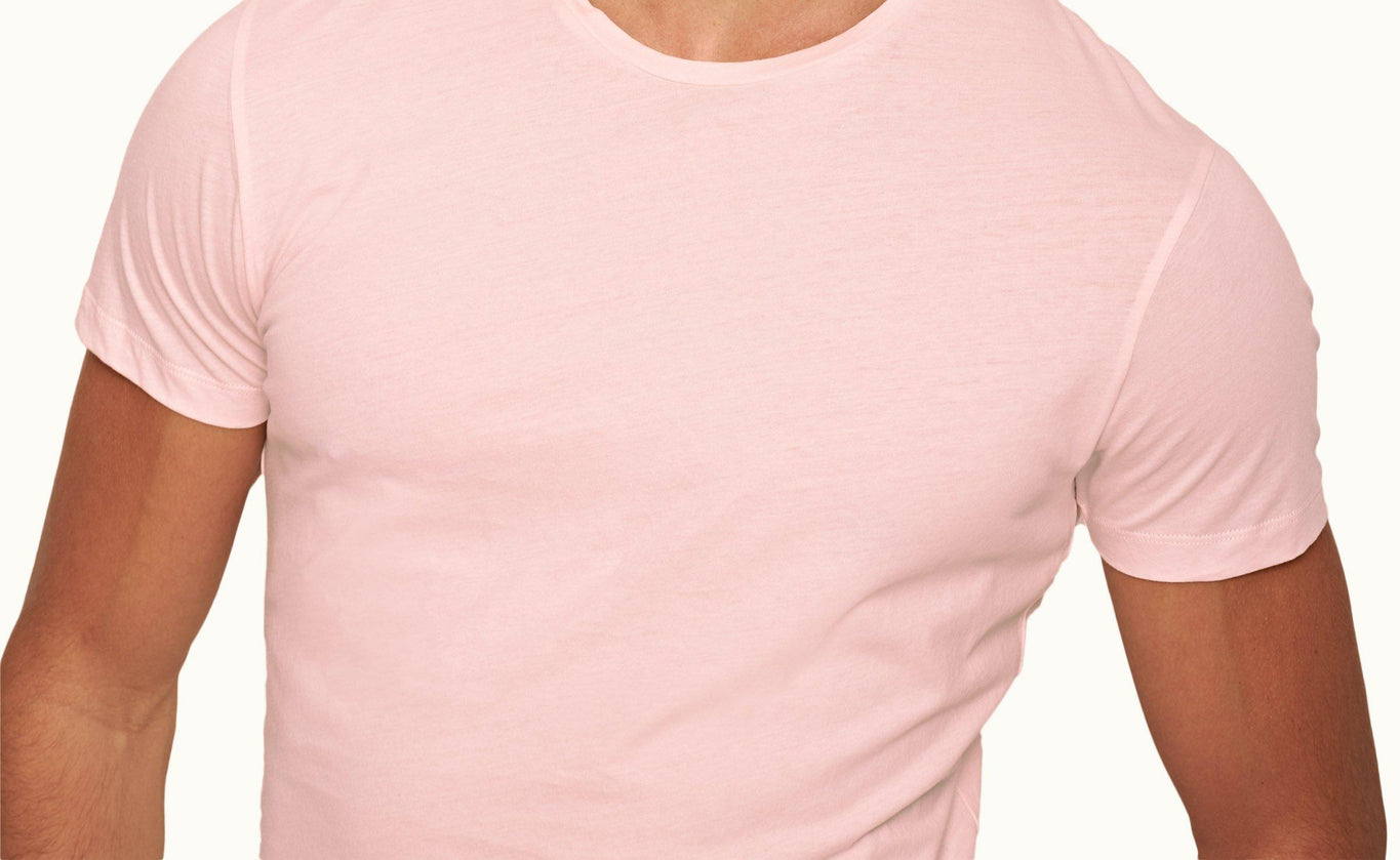 Ob-T Tailored Fit Crewneck Cotton T-Shirt | Rose