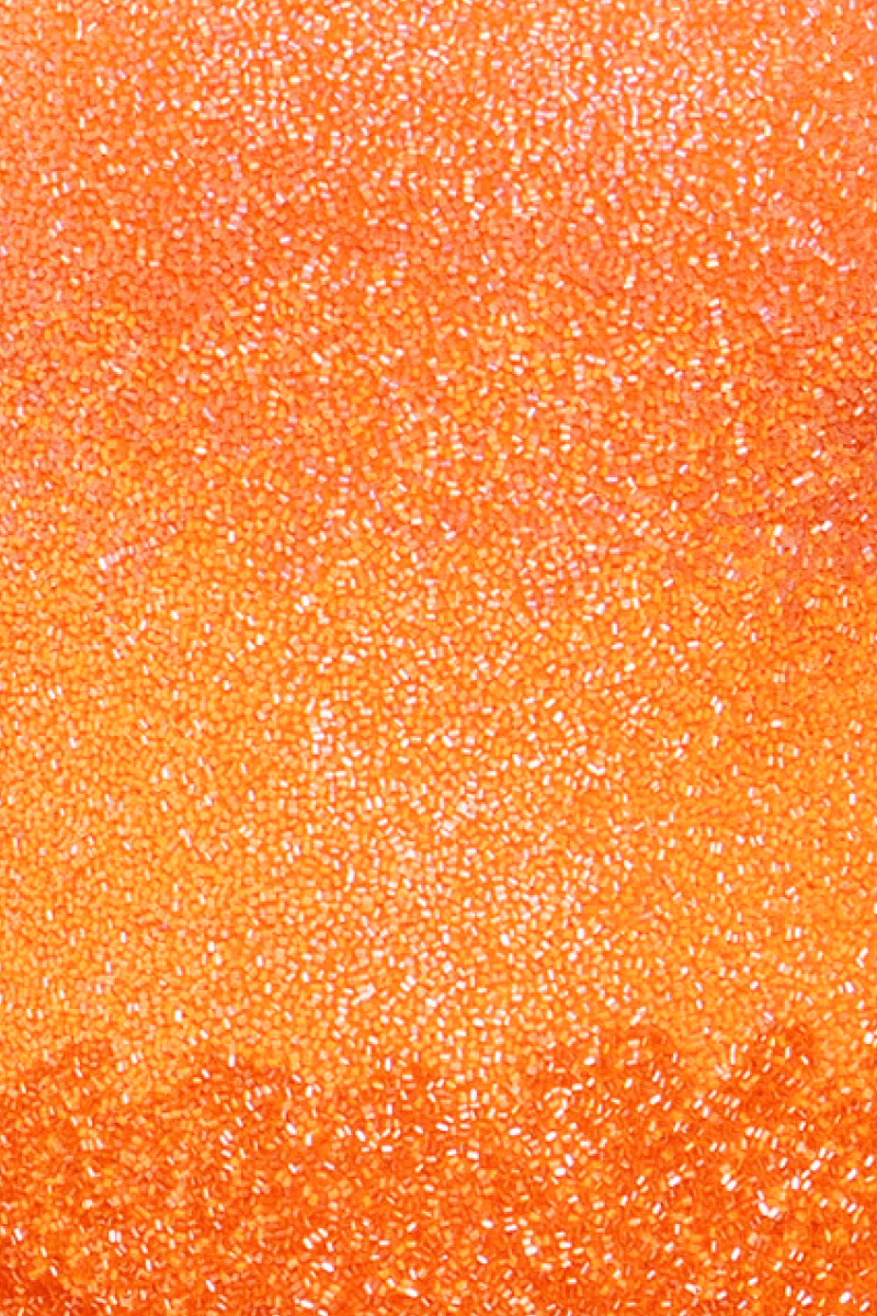 Ombre Hand - Beaded Embellished One - Piece Swimsuit - Orange - Self - Adore