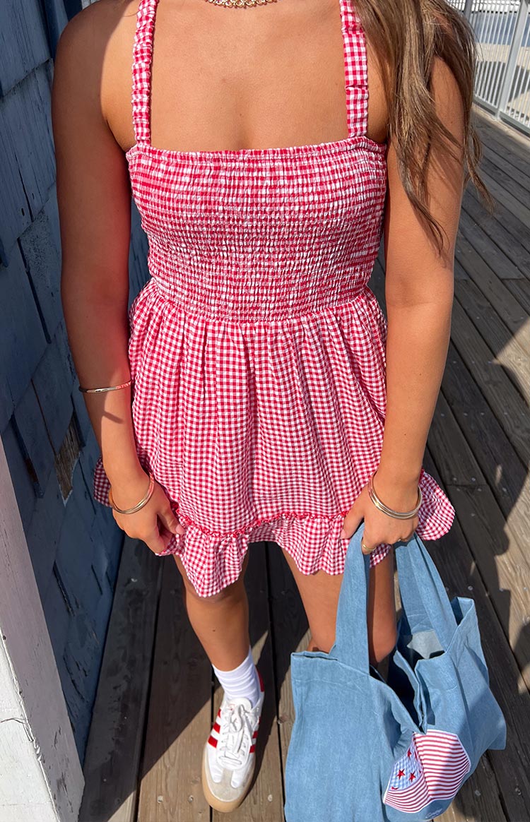 Oppolo Mini Dress | Red Gingham