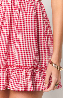 Oppolo Mini Dress | Red Gingham