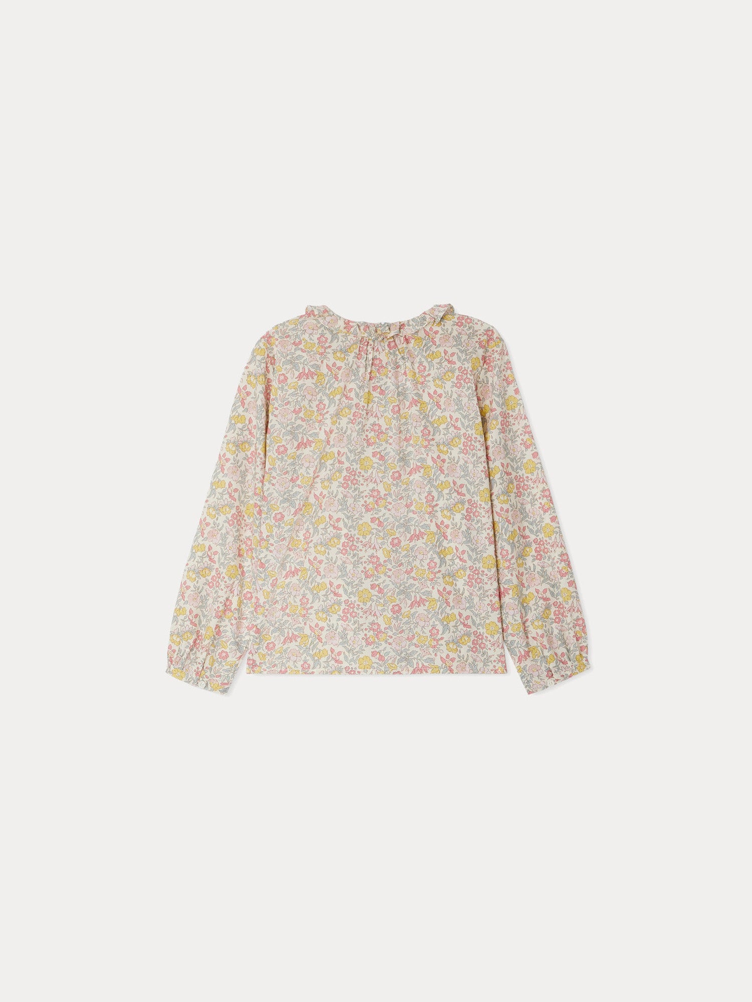 Girl | Gentille Smocked Blouse In Liberty Fabric | Pink Flowers