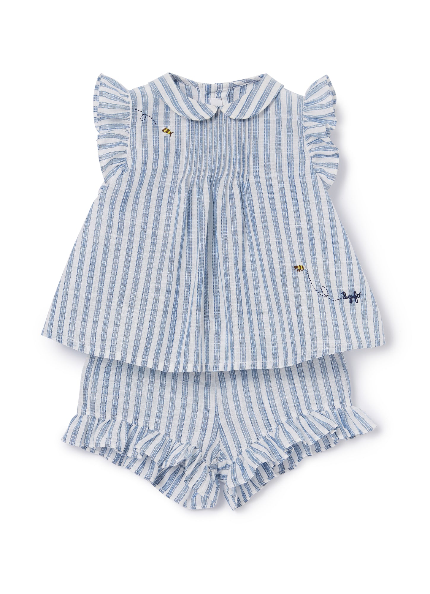 Girls Striped Outfit with Embroidery | Aviatore