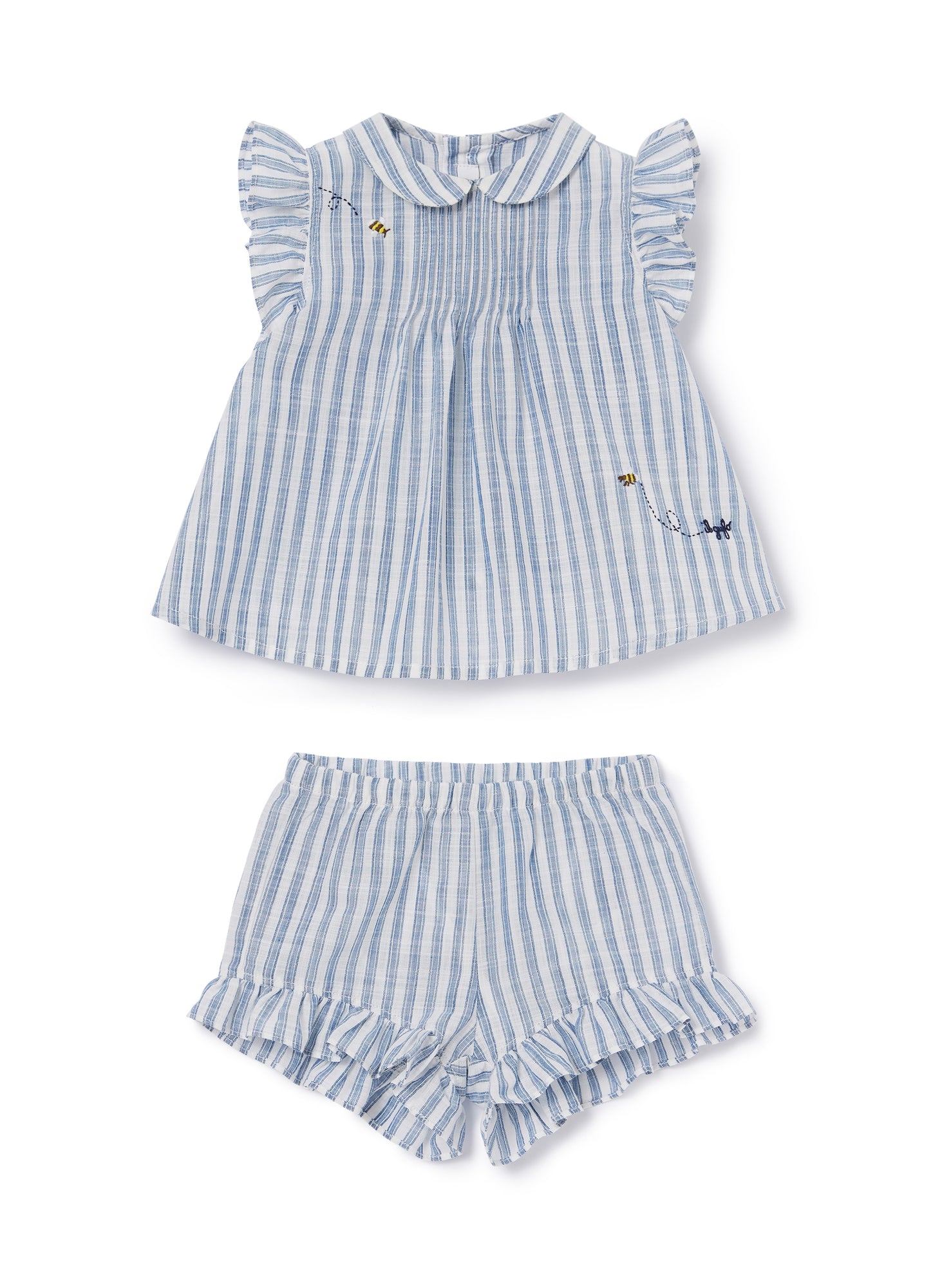 Girls Striped Outfit with Embroidery | Aviatore