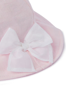 Hat with Bow | Pearl Pink