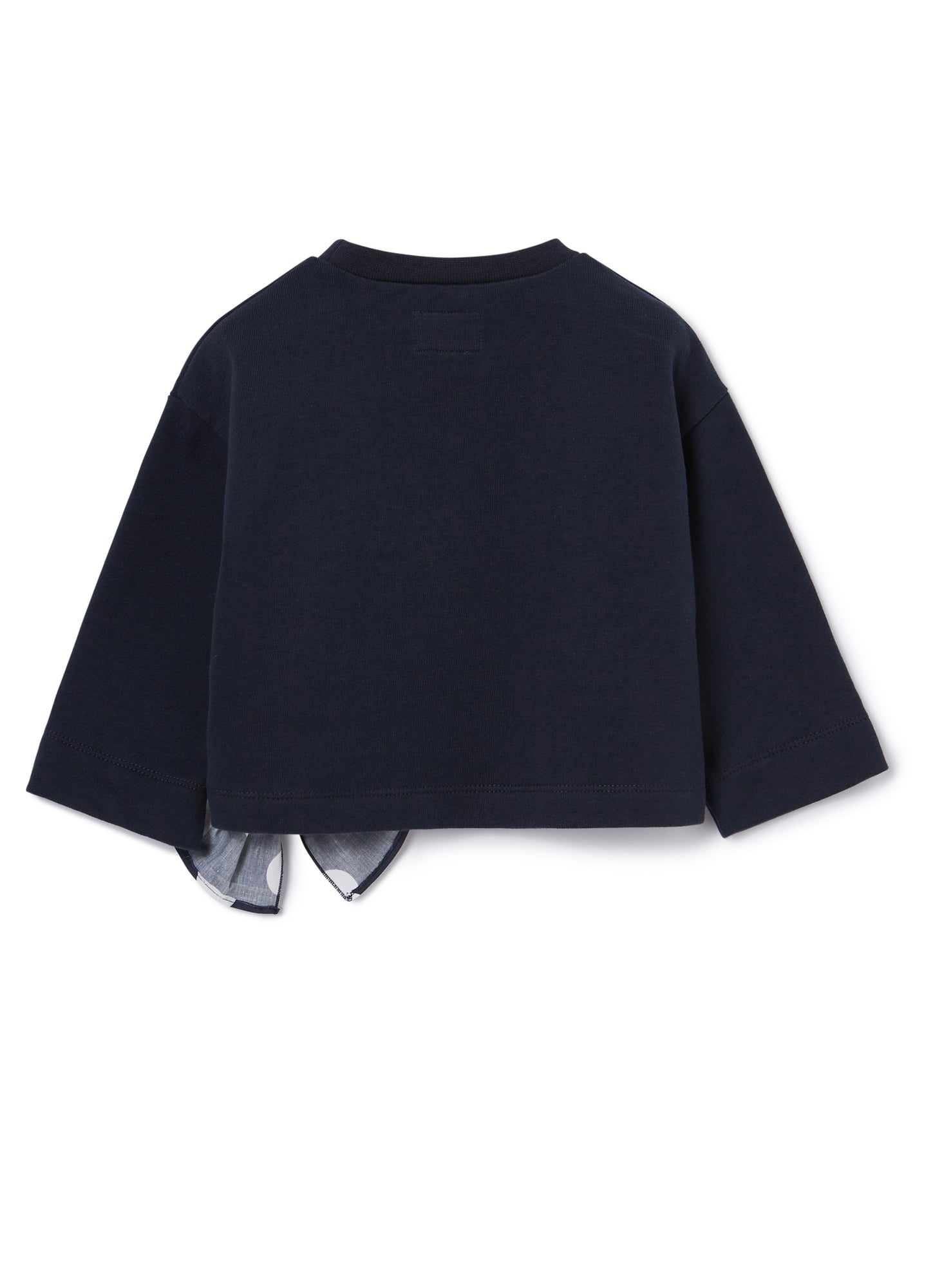 Fleece Sweater with Bow | Blue/Blue