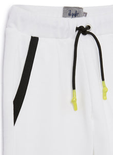 Fleece Bermuda Shorts | Bianco/Nero