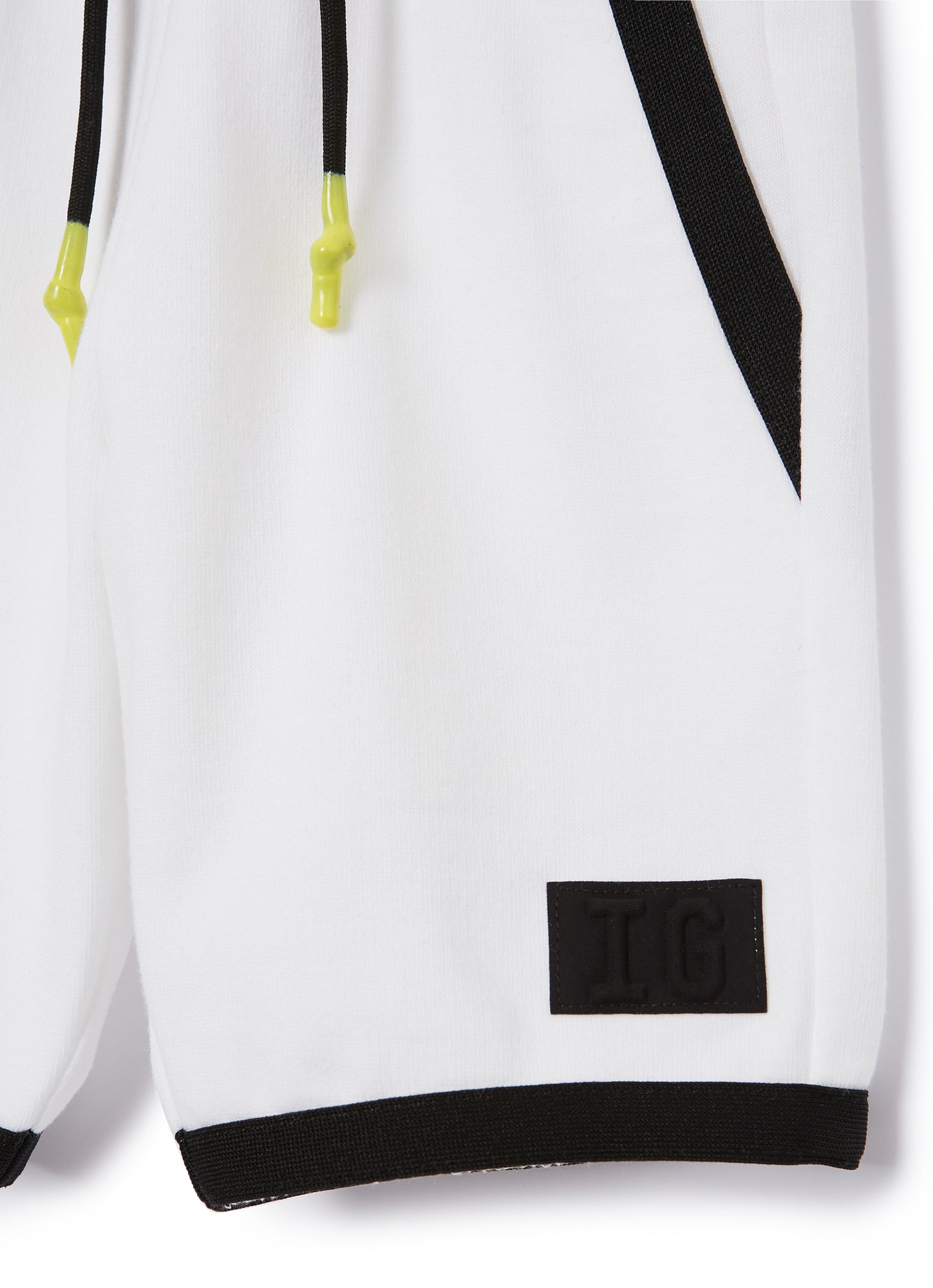Fleece Bermuda Shorts | Bianco/Nero