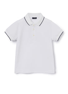 Polo Shirt | White/Blue