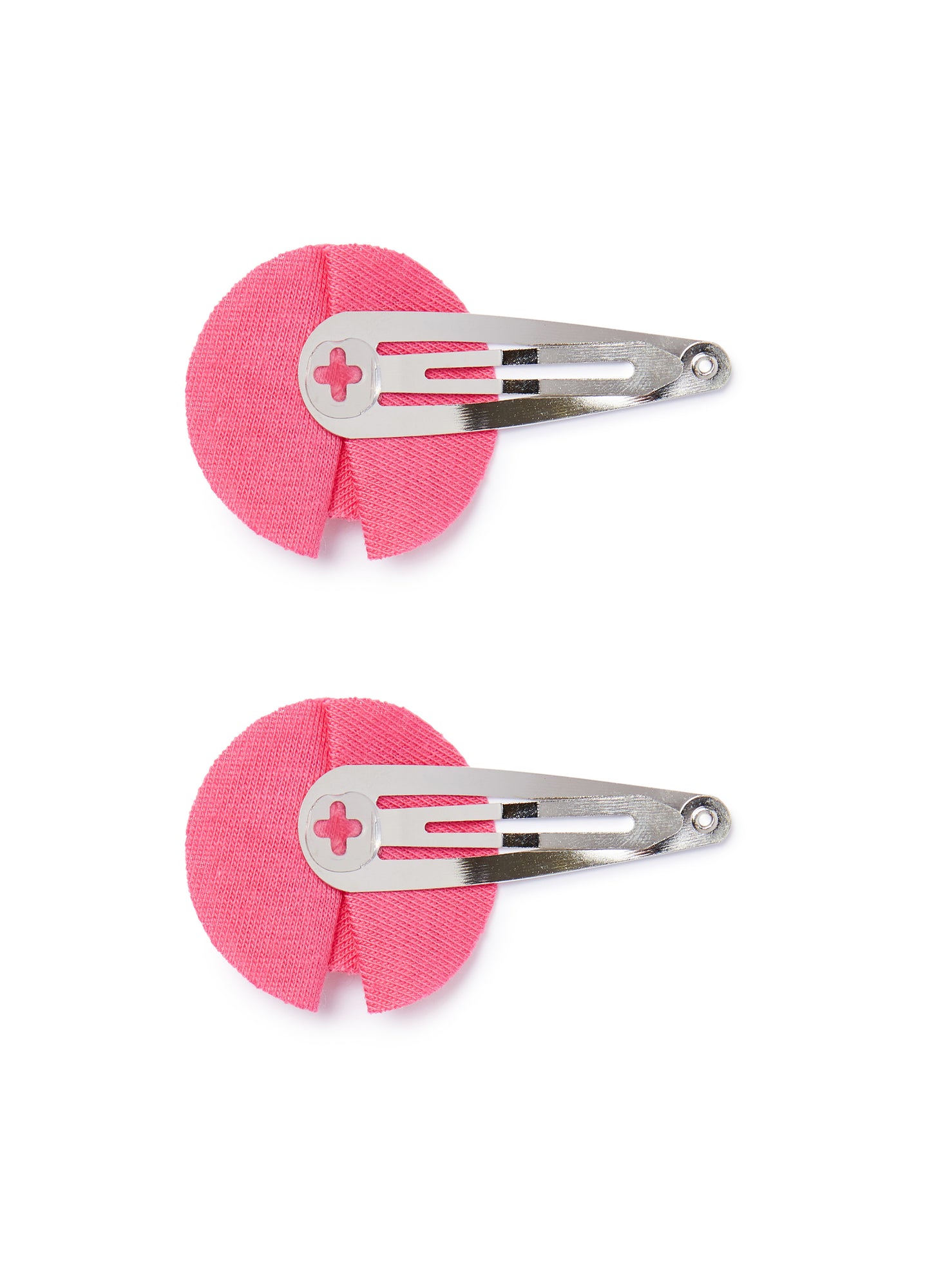 Hairclips with Flower | Strong Pink