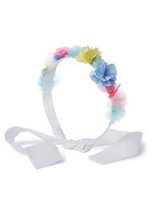 Headband with Flower Appliques | Acquamarina