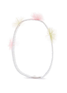 Headband with Tulle Flowers | Limonata/Rosa