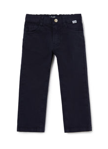 Five-Pockets Gabardine Trousers | Blue