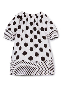 Egg Shaped Dress with Polka Dots | Black