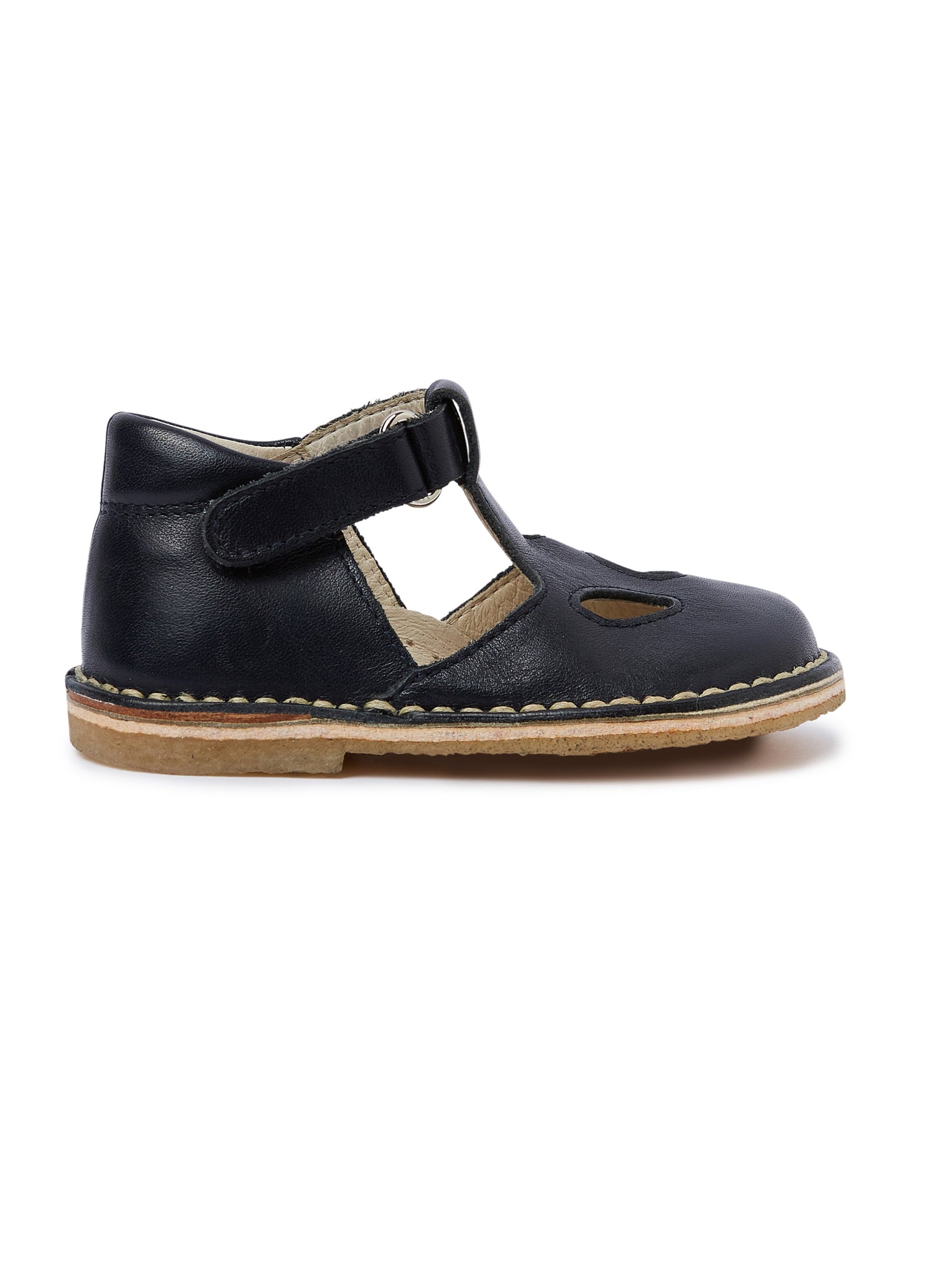 High Nappa Leather Sandals with Eyelets | Blue