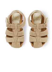 Velour Sandals | Bran Beige